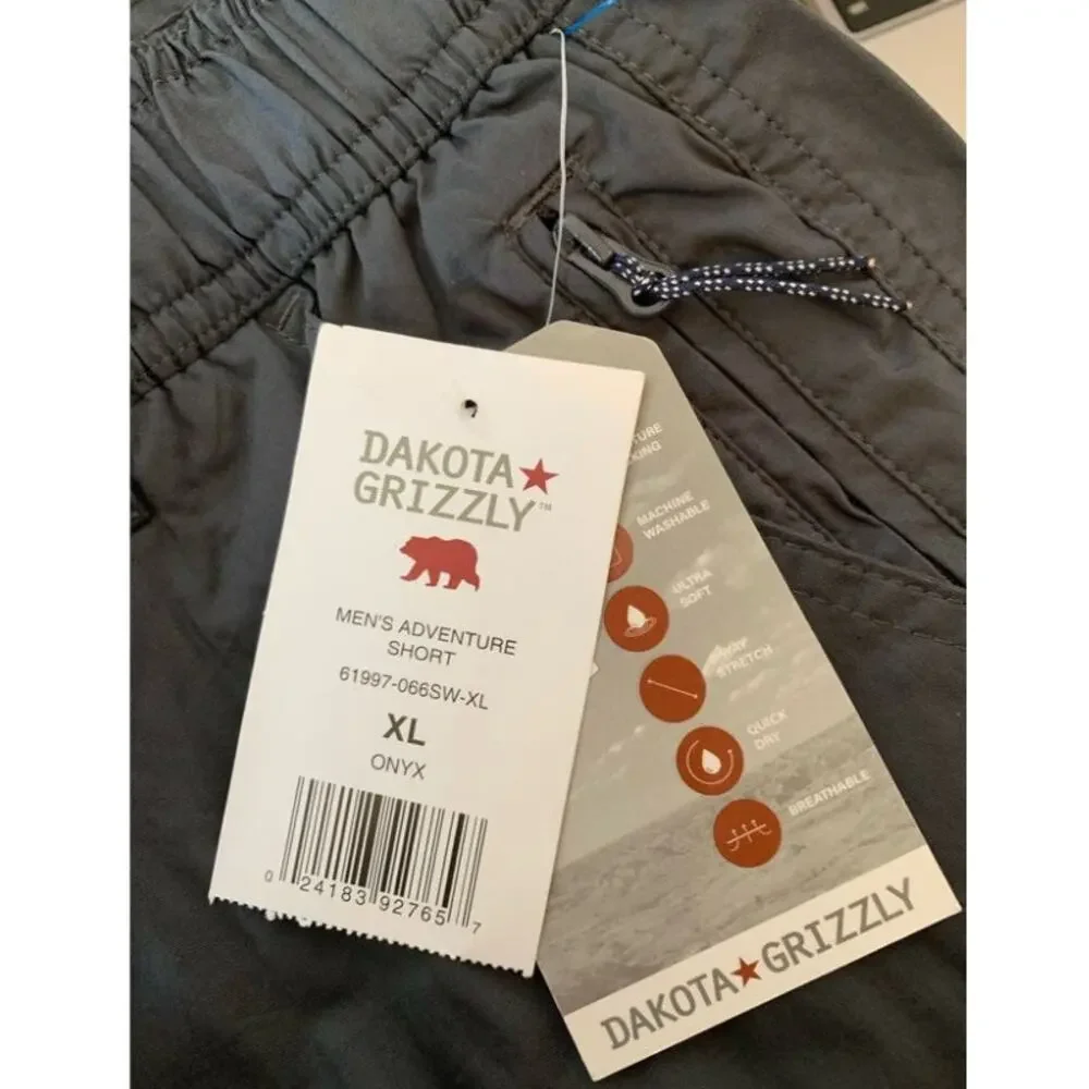 Dakota Grizzly Men's adventure short, Onyx Gray size XL NEW